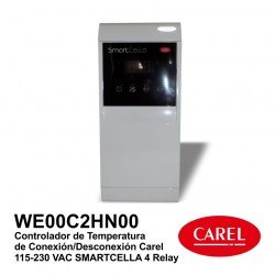 Controlador de Temperatura de Conexión Desconexión Carel 115-230 VAC SMARTCELLA 4 Relay