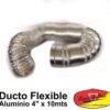 Ducto Flexible Aluminio 4 PULGADAS x 10 mts Spartsnet
