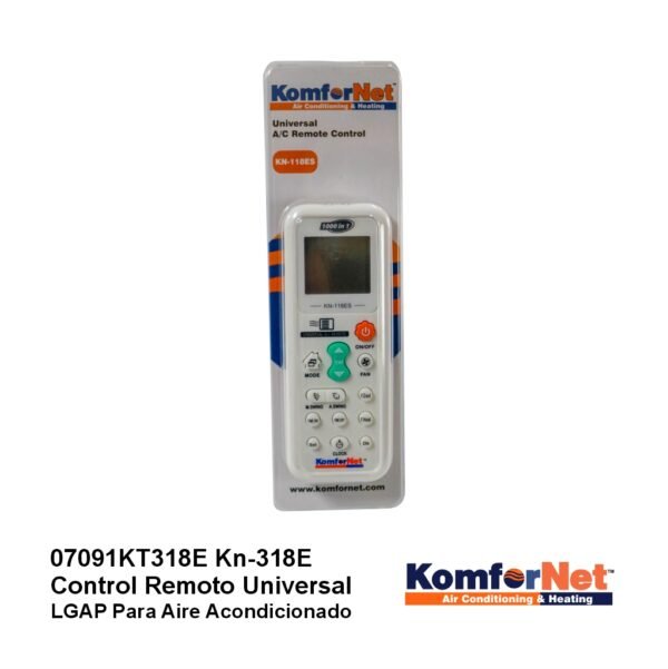 Kn-318E 1 Control Remoto Universal LGAP Para Aire Acondicionado