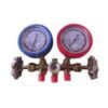 Manómetro+Mirilla+Protector 70mm R12-R22-R134-R404 CON mangueras