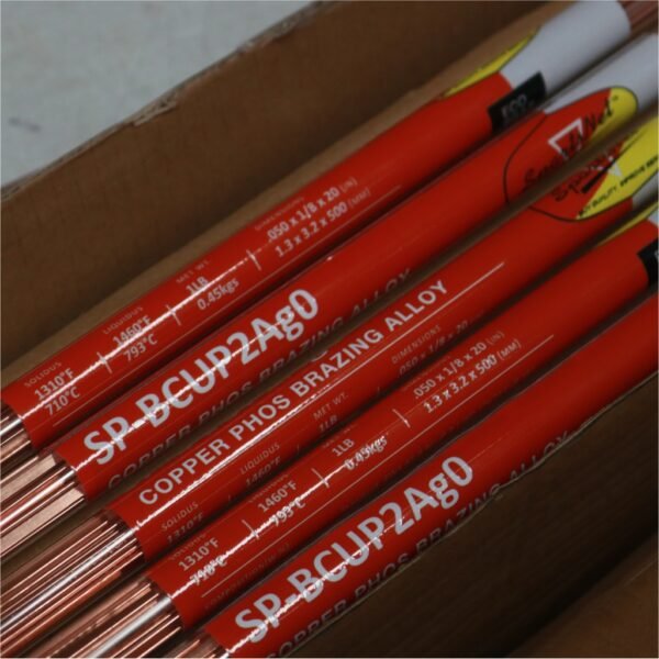 SP-BCUP2AG0 4 Soldadura de Plata al 0% Varilla 25Lbs