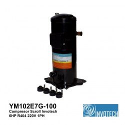 Compresor Scroll Invotech 6HP R404 220V 1PH YM102E7G-100