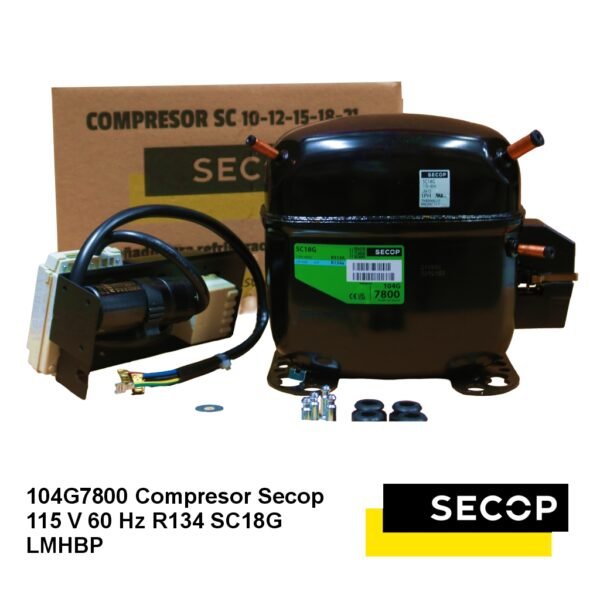 Compresor Secop 115 V 60 Hz R134 SC18G