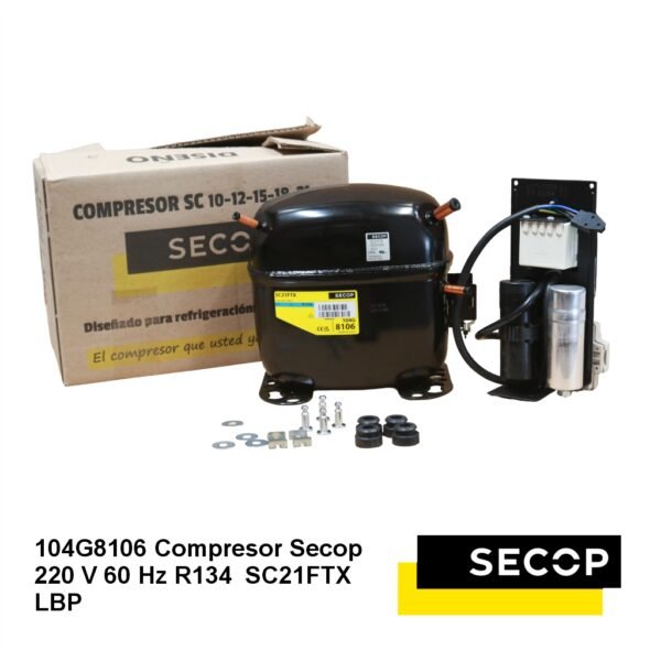 Compresor Secop 220 V 60 Hz R134  SC21FTX  LBP