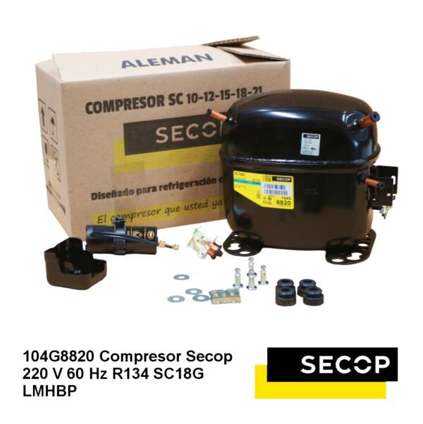 Compresor Secop 220 V 60 Hz R134 SC18G LMHBP