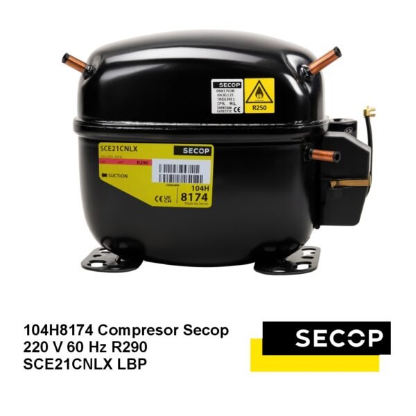 Compresor Secop 220 V 60 Hz R290  SCE21CNLX LBP