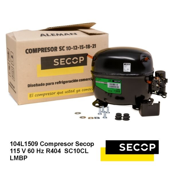 Compresor Secop 115 V 60 Hz R404  SC10CL LMBP