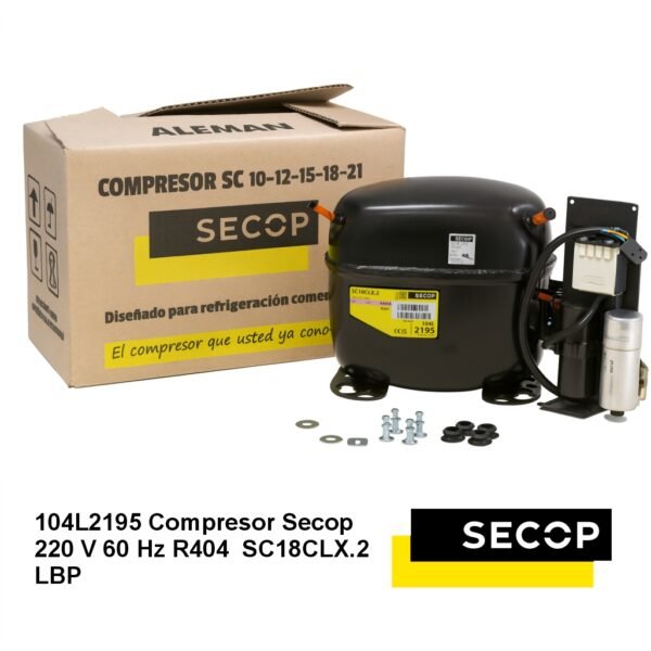Compresor Secop 220 V 60 Hz R404  SC18CLX.2 LBP