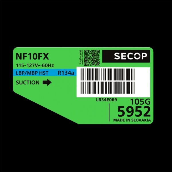Compresor Secop 115 V 60hz R134A NF10FX