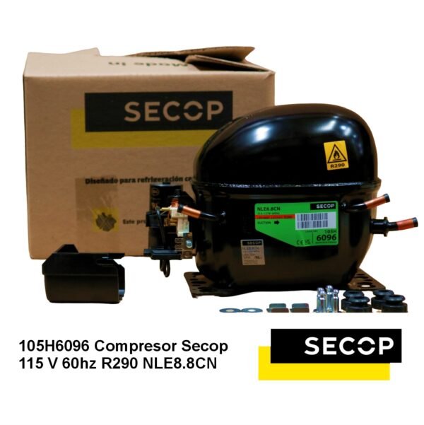 Compresor Secop 115 V 60hz R290 NLE8.8CN