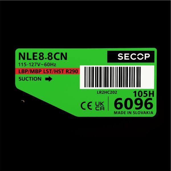 Compresor Secop 115 V 60hz R290 NLE8.8CN