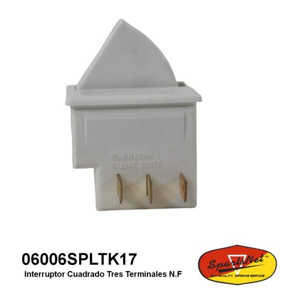 Interruptor Cuadrado Tres Terminales N.F