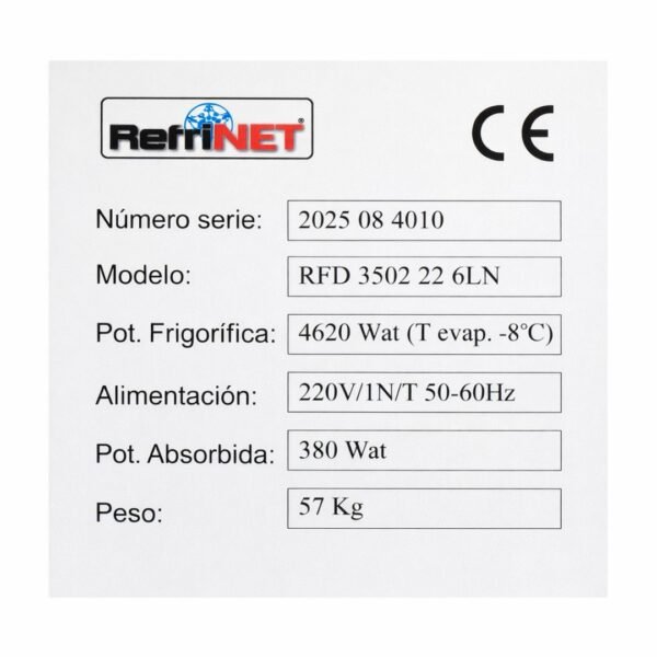 Evaporador Rfd 3502  22 6L/N 220V 60Hz