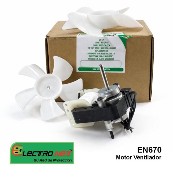 MOTOR VENTILADOR ELECTRONET EN670