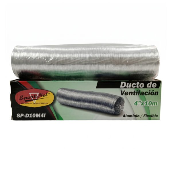 Ducto de Aluminio Flexible  4" X 10m SP-D10M4I